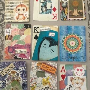 10 Altered Playing Cards